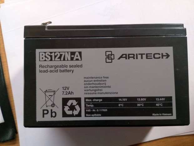 Akkumultor Aritech 12V7.2A