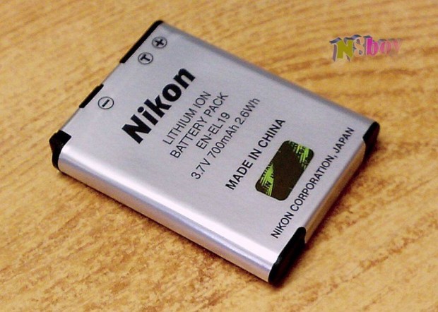 Akkumultor Nikon EN-EL19 700 mAh Li-ion, j flis csomagols gyri