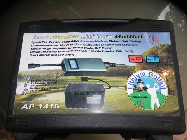 Akkumulátor töltő 14, 8V töltő Golf kocsi lítium-ion Accupower