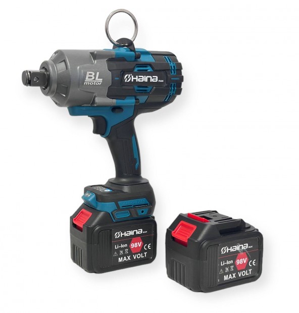 Akkumulátoros Kerékkulcs és Ütvecsavarozó 3/4" 2800NM, 98V, 2 Akkumulá
