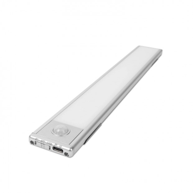 Akkumulátoros LED világítás mozgásérzékelővel - mágneses - 1,4 W 30cm