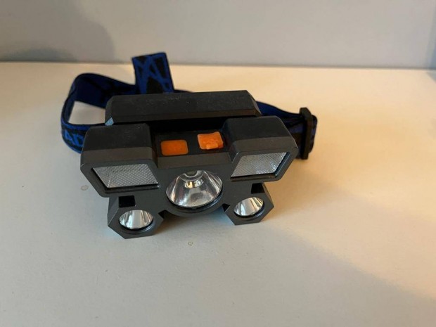Akkus LED fejlámpa USB tölthető