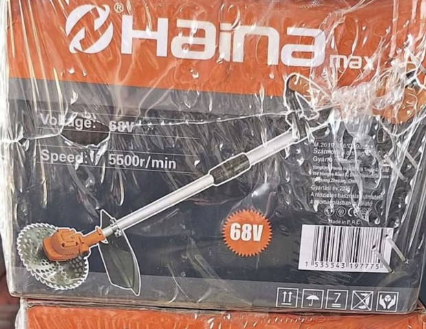 Akkus Prémium Fűkasza és Bozótvágó LCD kijelzővel 68V