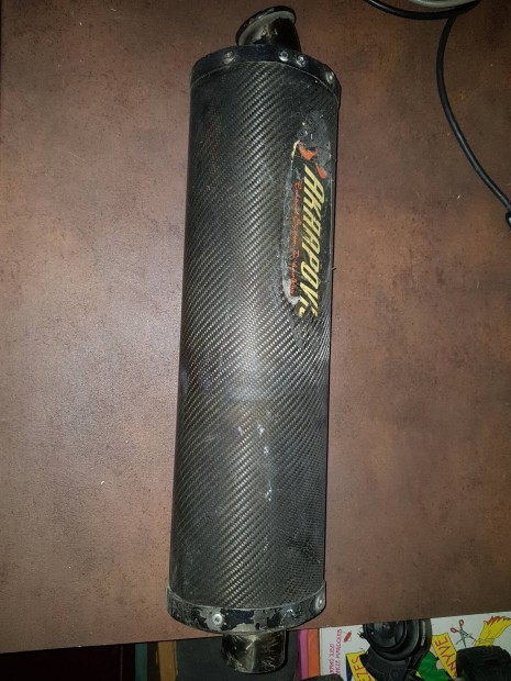 Akrapovic carbon motor kipufog dob 55 cm teljes hossz