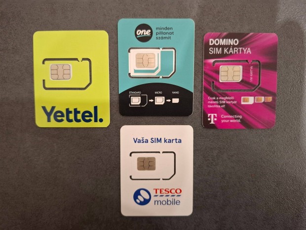 Aktivált Regisztrált Yettel, Vodafone One, Telekom (Aktív) SIM kártya