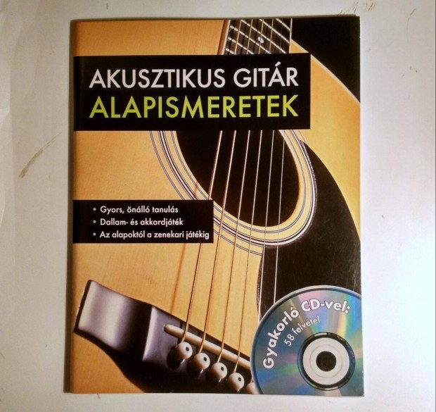 Akusztikus Gitr Alapismeretek (Frank Walter) 2012 (CD-vel) 7kp+tarta