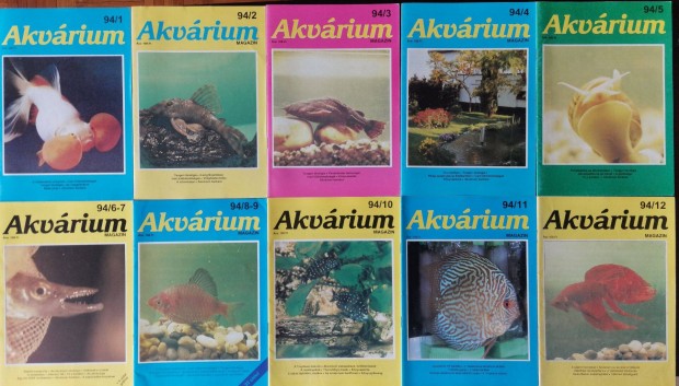 Akvrium magazin 1994-2001 gyjtemny Ritka!