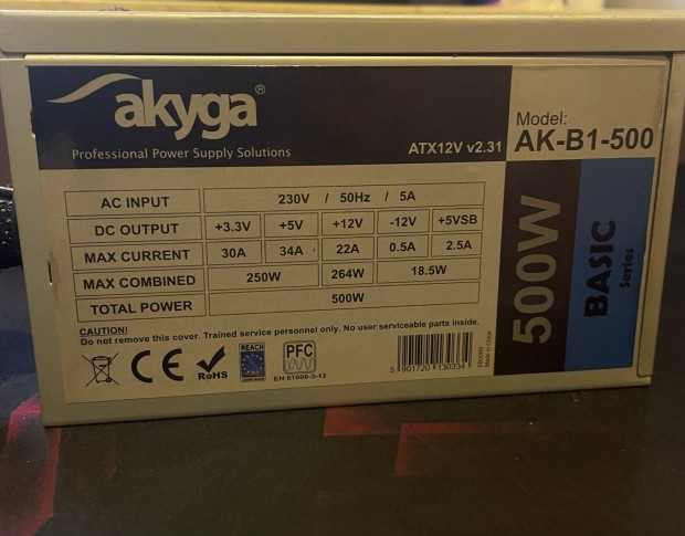 Akyga 500W tpegysg 