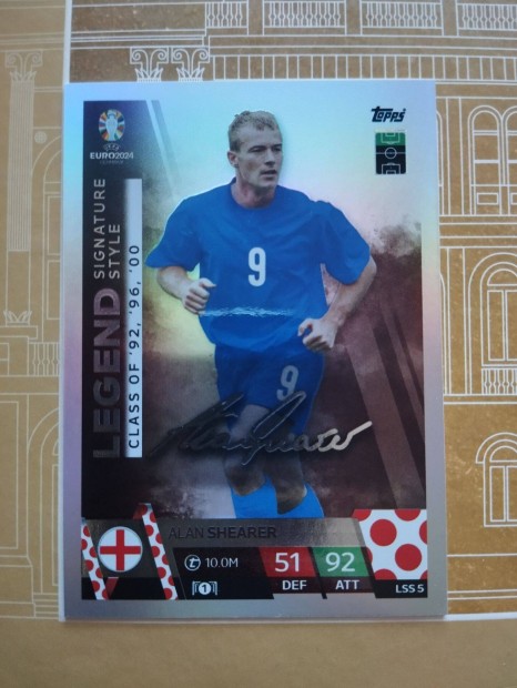 Alan Shearer (Anglia) Legend Signature Style Euro 2024 krtya