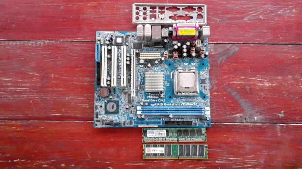 Alaplap, Asrock, intel, lga775, lga 775, ddr1, régi, retro
