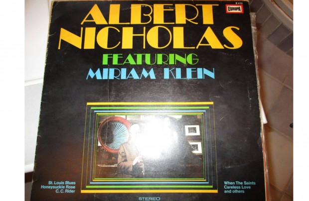 Albert Nicholas featuring Miriam Klein bakelit hanglemez elad