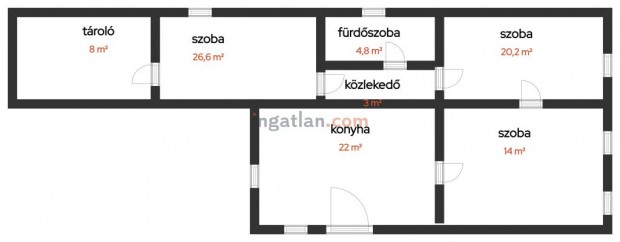 Albertirsa, 80 m2-es csaldi hz, 2493 m2-es telekkel elad., 80