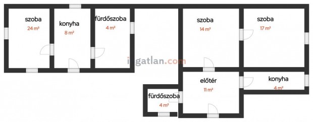 Albertirsa, 86 m2-es Csaldi hz 1566 m2-es telekkel elad., 86