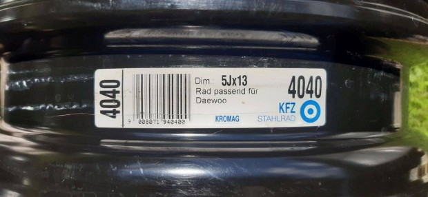 Alcar KFZ 4040 5Jx13 ET45 acélfelni