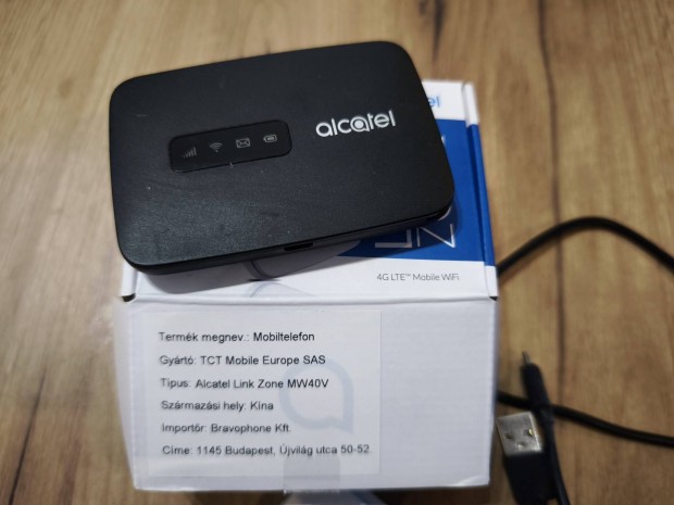 Alcatel Linkzone MW40V 4G Mobile WiFi hordozhat router