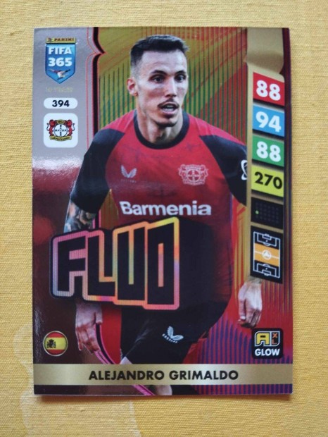 Alejandro Grimaldo (Leverkusen) FIFA 365 2025 GLOW Fluo focis krtya