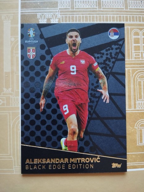 Aleksandar Mitrovic (Szerbia) Black Edge Euro 2024 krtya