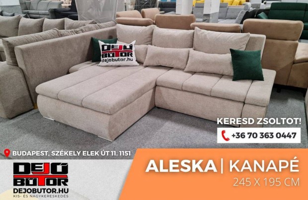 Aleska I sarok kanap lgarnitra krm 245x195 cm gyazhat gynems