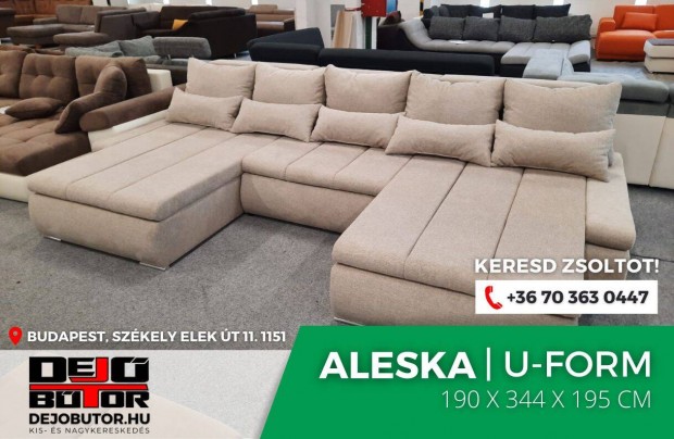 Aleska sarok hideg habos kanap lgarnitra 195x344x195 cm bzs ualak