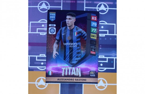 Alessandro Bastoni (Inter) Panini Fifa 365 2025 Titan focis kártya