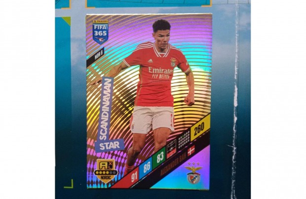 Alexander Bah Panini Fifa 365 2024 Scandinavian Star kártya