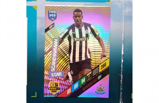 Alexander Isak Panini Fifa 365 2024 Scandinavian Star kártya
