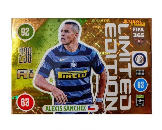 Alexis Snchez Internazionale Limited focis krtya Panini 2021 Update