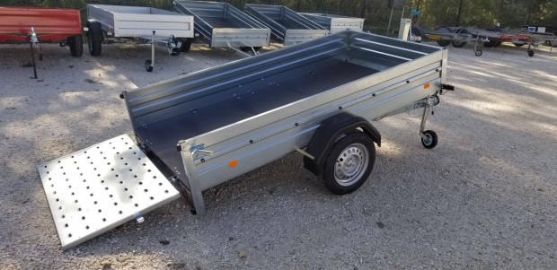 Alfa 12513MN.75FAB Új 244x125cm Billenős + Feljáróhátsóajtóval 750kg