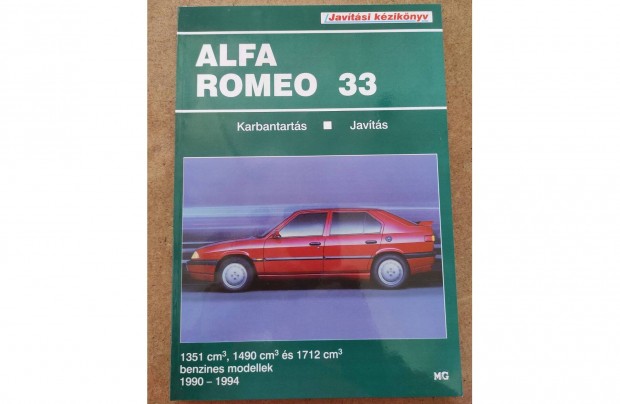 Alfa Romeo 33 javtsi karbantartsi knyv