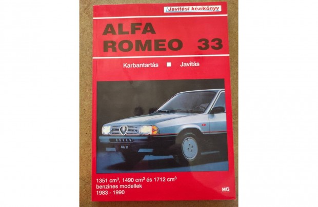 Alfa Romeo 33 javtsi karbantartsi knyv