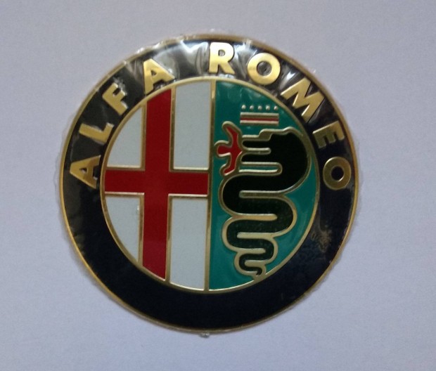 Alfa Romeo alumínium embléma (logó, jel) 74 mm-es