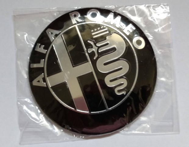 Alfa Romeo új alumínium embléma (logó, jel) 74 mm-es, 3 színben