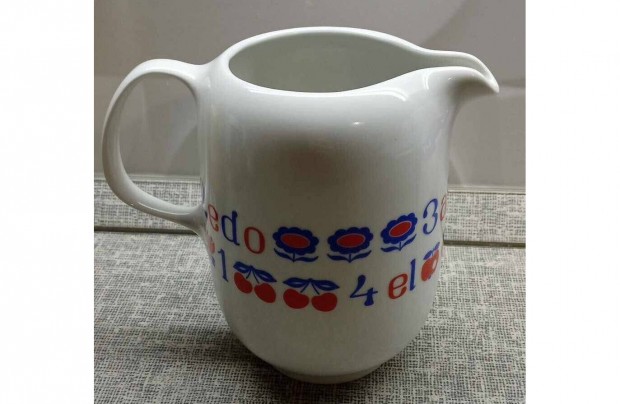 Alföldi porcelán ABC mintás kancsó kiöntő kanna