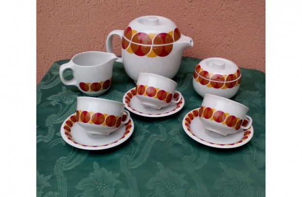 Alfldi porceln ART Deco Teskszlet