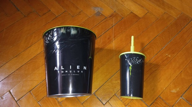 Alien Romulus popkorn vödör és pohár egyben
