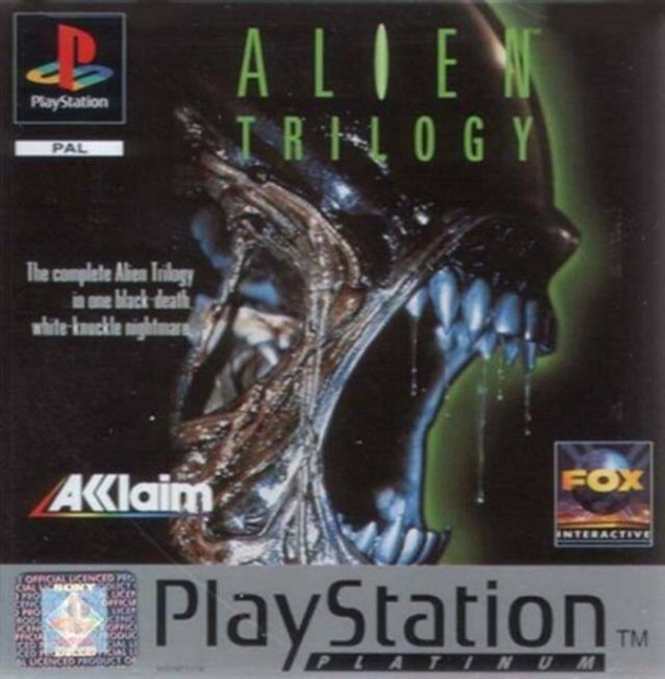 Alien Trilogy, Platinum Ed., Boxed eredeti Playstation 1 játék