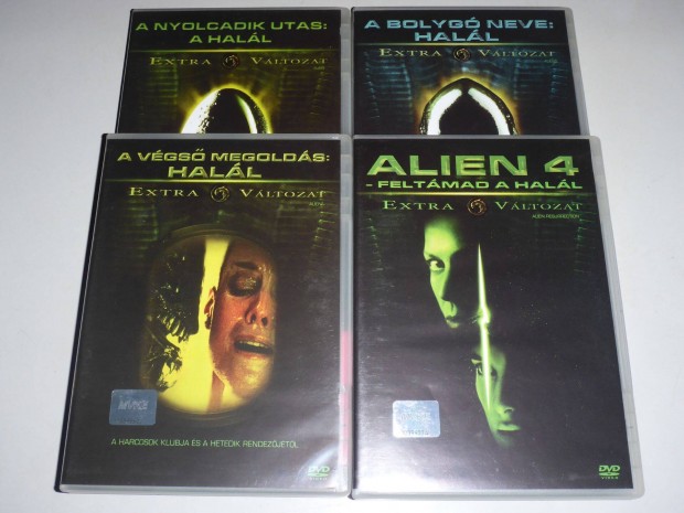 Alien gyjtemny 1. 2. 3. 4. ( duplalemezes extra vlt. ) DVD film /