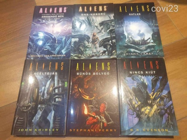 Alien knyvek 1-6 msodik nagyon ritka sorozat (2005-2010) jszerek