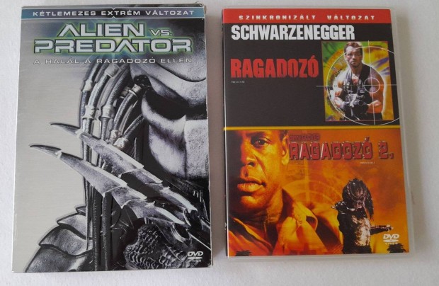 Alien vs predator + Ragadoz 1-2 DVD egybe