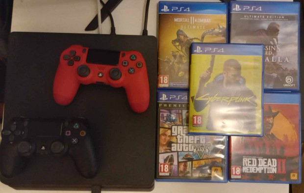 Alig Hasznlt 500GB PS4 + 2 Kontroller