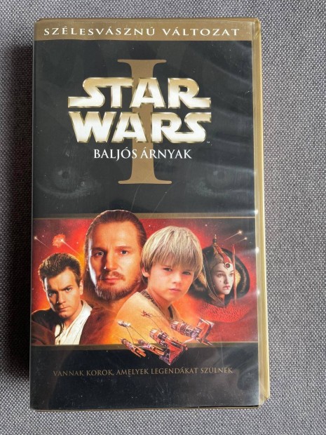 Alig hasznlt Star Wars I. rsz Baljs rnyak 1 VHS vide kazetta