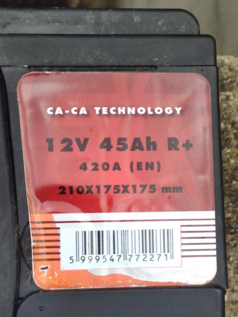 Alig hasznlt akkumultor: Electric Power, 45Ah, jobb+, 210x175x175 mm