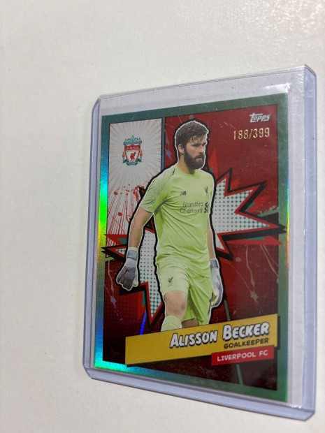 Alisson Becker Szmozott focis krtya Liverpool