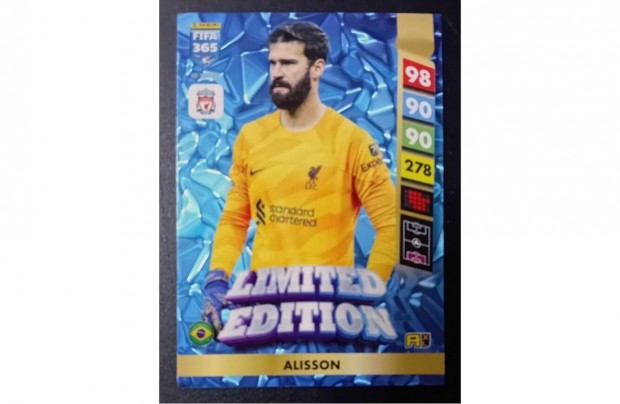 Alisson Liverpool Limited Edition focis krtya Panini FIFA 365: 2025