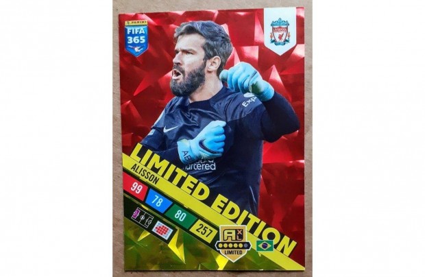 Alisson Liverpool Limited focis krtya Panini Adrenalyn XL FIFA 2023