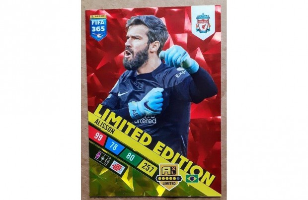 Alisson Liverpool Limited focis krtya Panini Adrenalyn XL FIFA 2023