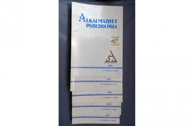 Alkalmazott pszicholgia 5 db