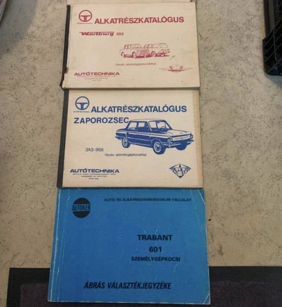 Alkatrsz knyv Trabant Wartburg Zaporozsec alkatrszjegyzk Autker