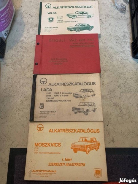 Alkatrészjegyzék Lada Moszkvics Volga Zsiguli alkatrész könyv Autóker