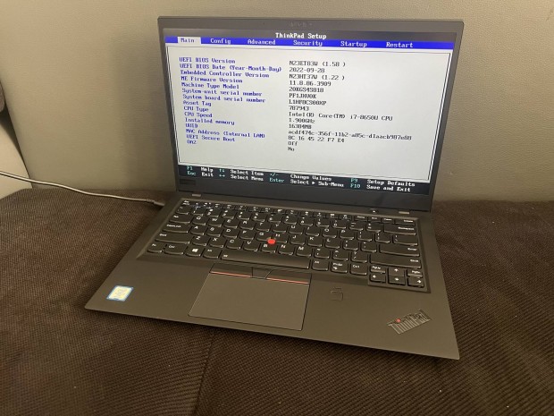 Alkatrsznek - lenovo thinkpad x1 Carbon 6 Gen i7 8650 GLS az rban